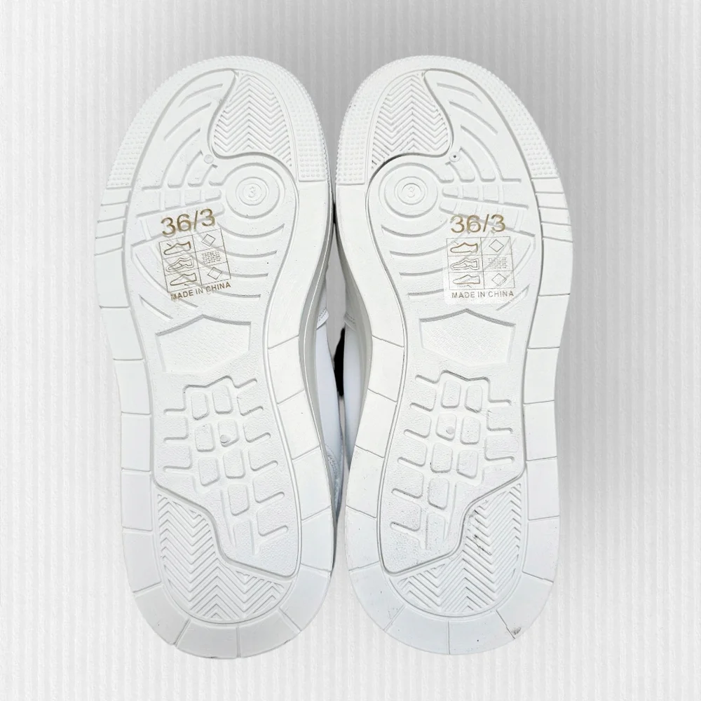 NWT PrettyLittleThing White Hi Top Lace Up Platform Sneakers‎
